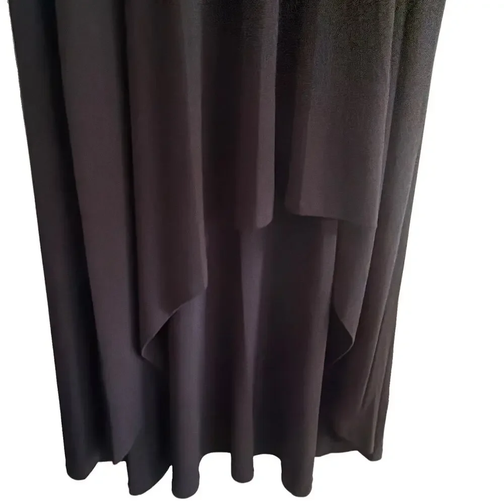 Michael Michael Kors Skirt Womens S Black High Low Asymmetrical Maxi NWT